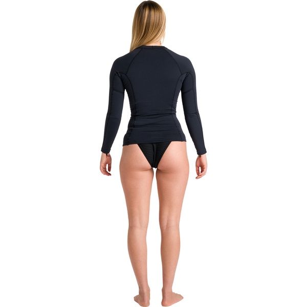 2026 C-Skins Womens Thermal Skins Long Sleeve Rash Vest C-HDILSW - Black